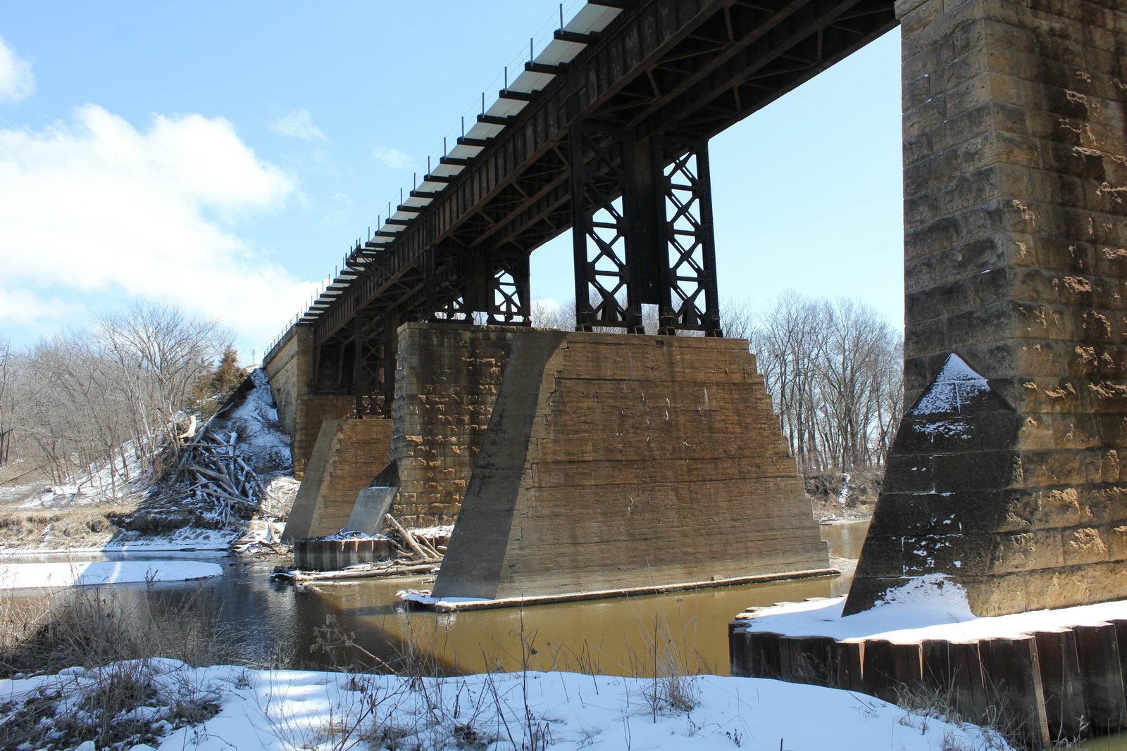 Looking east
